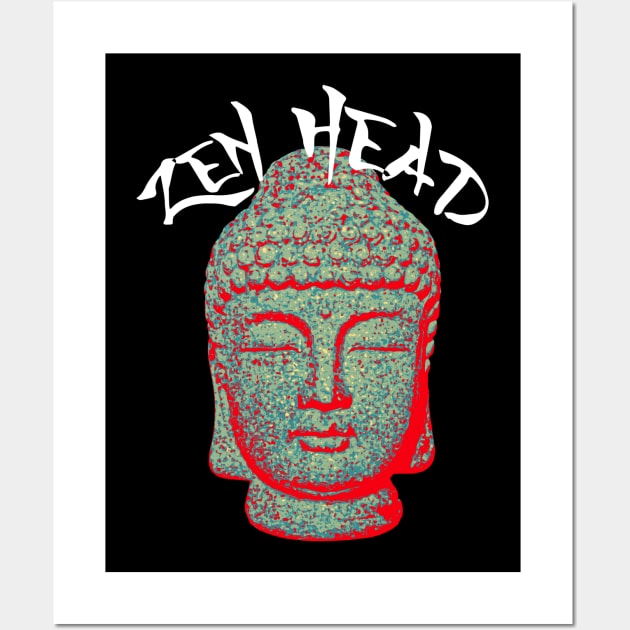 Buddha Zen Head Japanese Buddhism Wall Art by Mindseye222